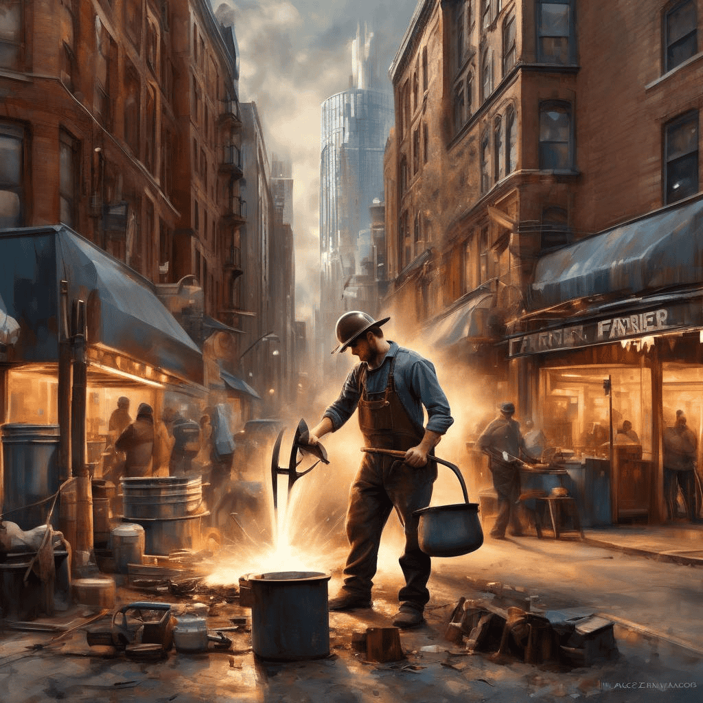 Farrier at Work in Town – Jacob Mącznik