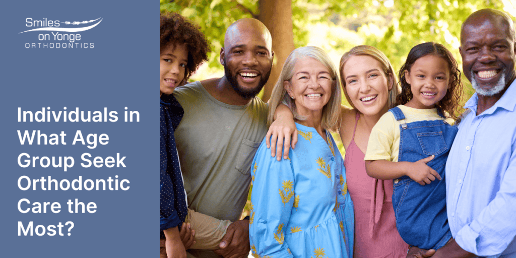 Individuals in what age group seek orthodontic care the most?