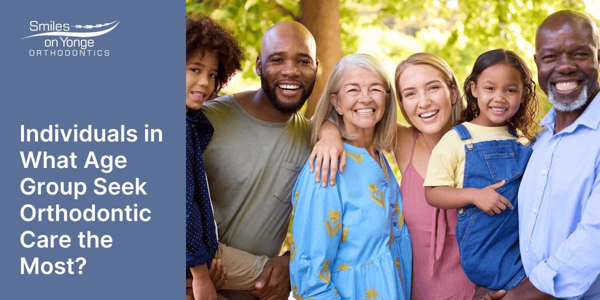 Individuals in what age group seek orthodontic care the most?