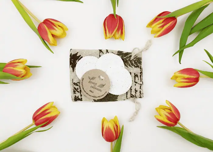 Háčkované odličovacie tampóny. Život bez odpadu. Zero waste.