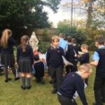 Pupils visiting church