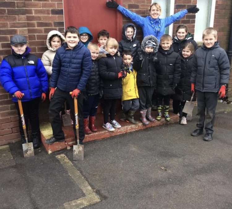 Artist works with children to create new outdoor space!