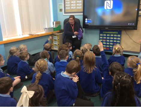 Author Amy comes to visit