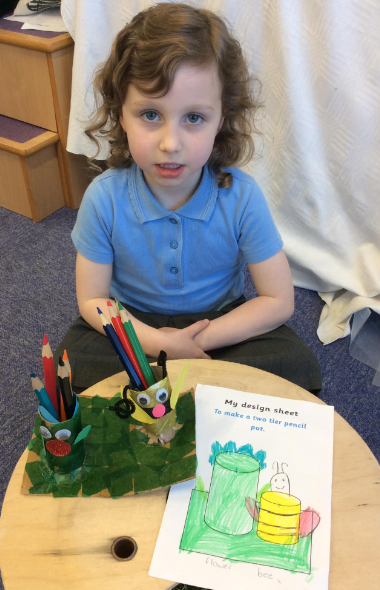 Our finished Pencil Pots