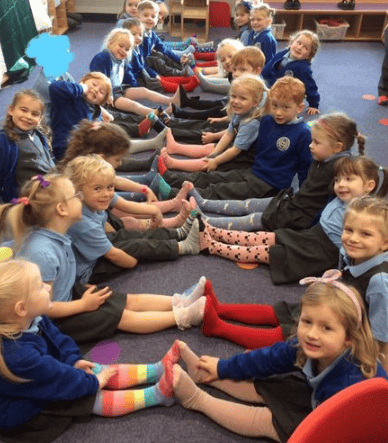 Wearing odd socks for Anti Bullying Week 2024