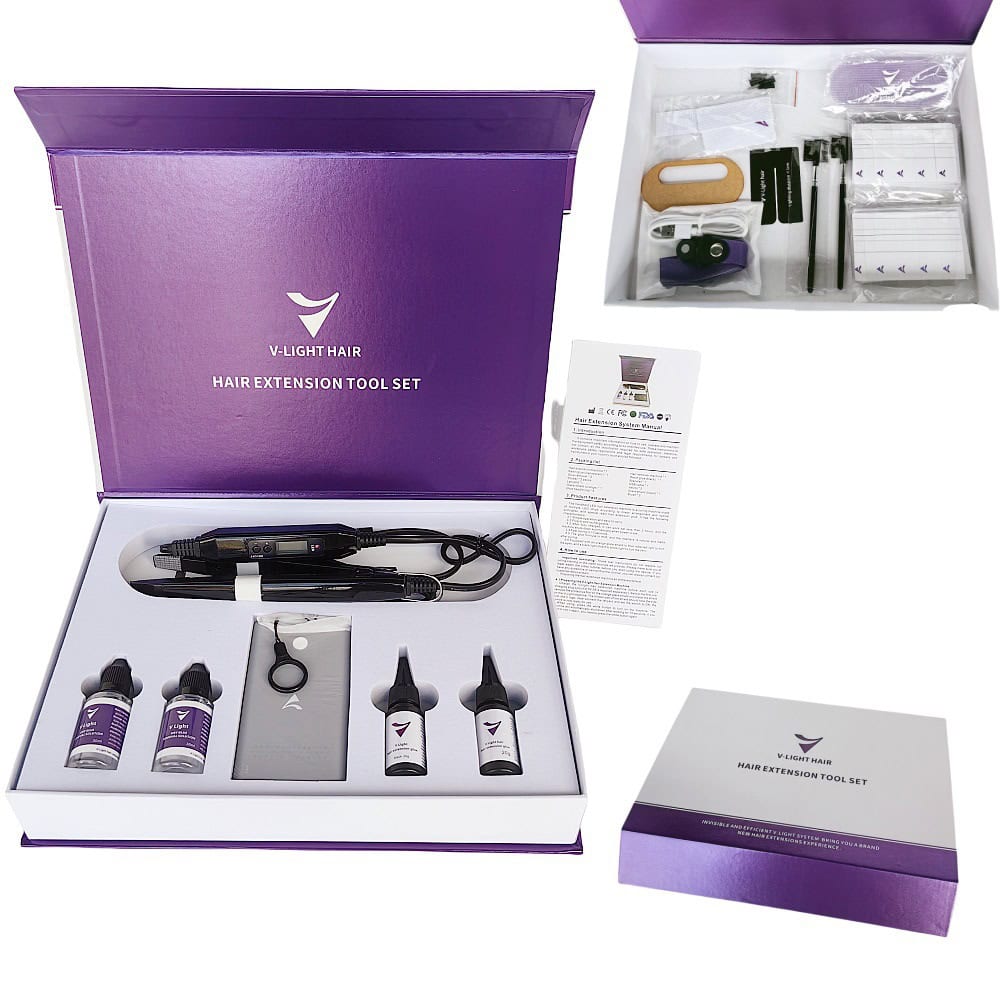 V-Light Hair Extensions Set Luxury box 11 V-Light Hair Extensions Set Luxury box