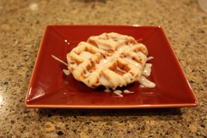 Waffle Iron Cinnamon Rolls