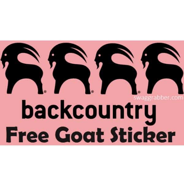 free Back Country sticker,free goat sticker,outdoor gear stickers,adventure stickers,free decal,Back Country freebies,hiking gear accessories,outdoor brand stickers,freebie offer,limited-time sticker deal