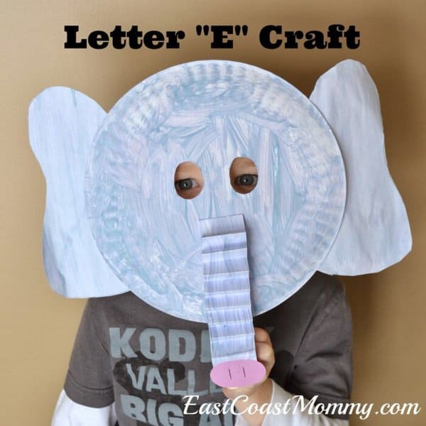 paper plate elephant