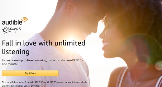 FREE One Month Audible Escape Membership