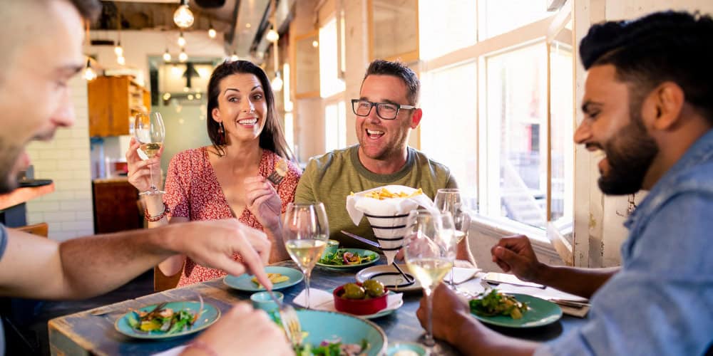 dining out at restaurant