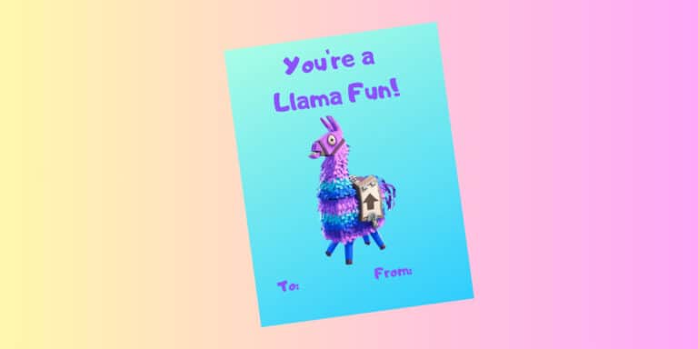 fortnite llama card