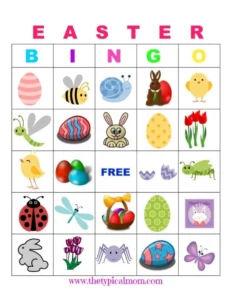 easter bingo