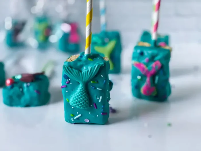 mermaid rice krispie treats 14