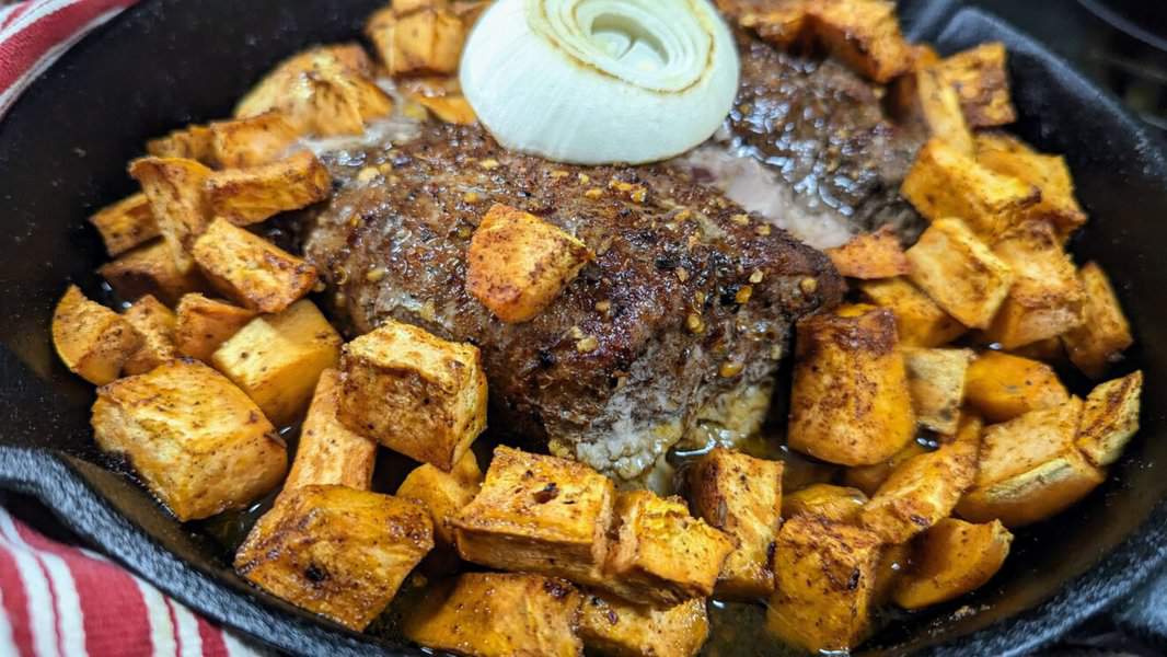 pork loin with sweet potatoes