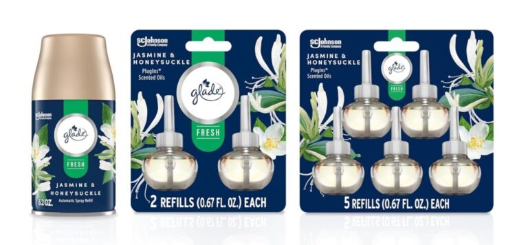 Glade jasmine honeysuckle fragrance products display
