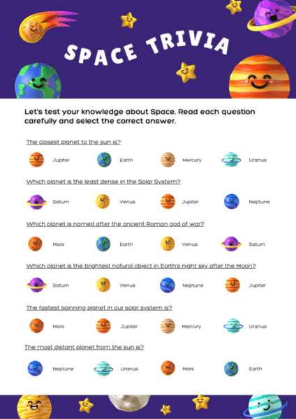 space trivia printable