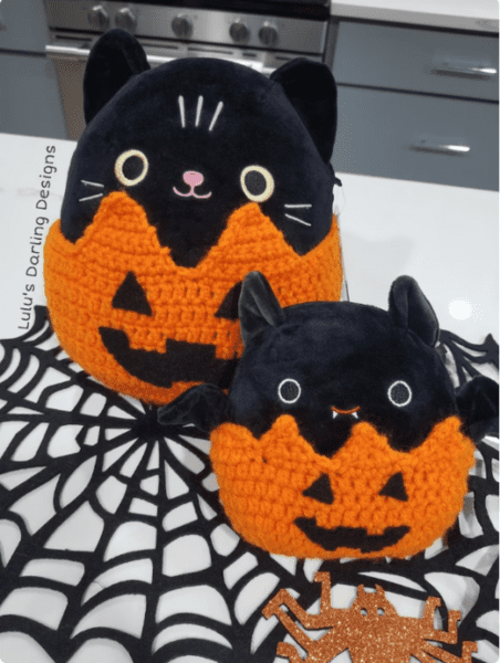 squishmallow pumpkin overall outfit