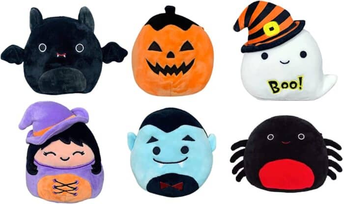 squishmallow set of 6 mini halloween b plush dolls toy