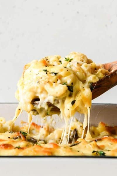 white cheddar mac and cheese