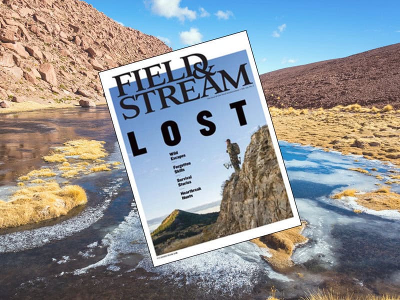 Field & Stream, wilderness exploration magazine cover.