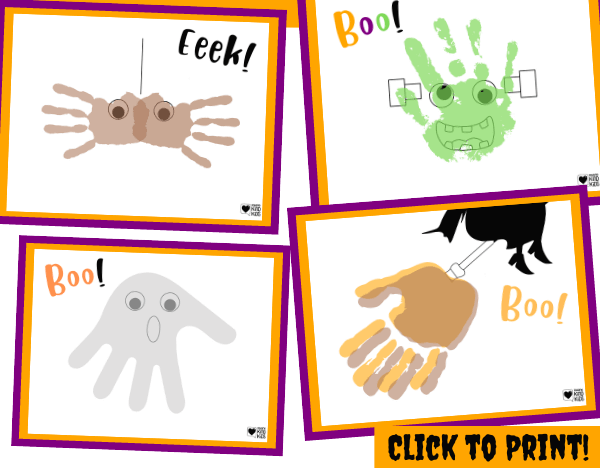 halloween handprint kindness freebie