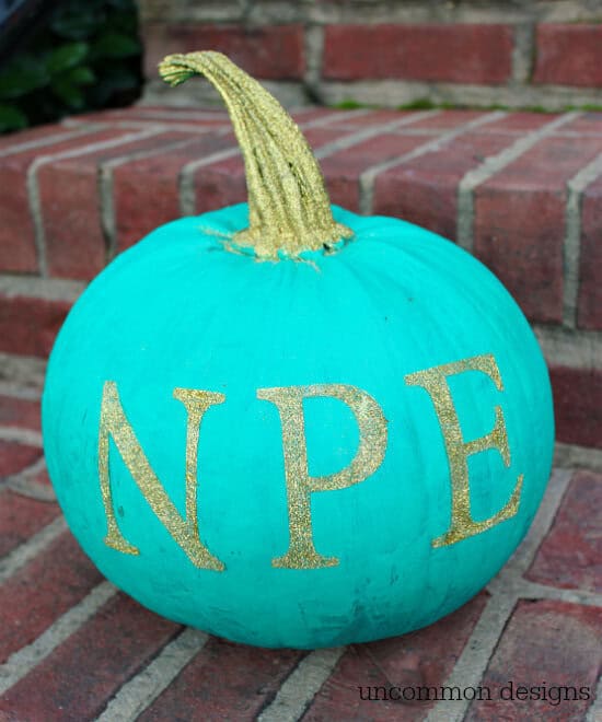 monogrammed pumpkins