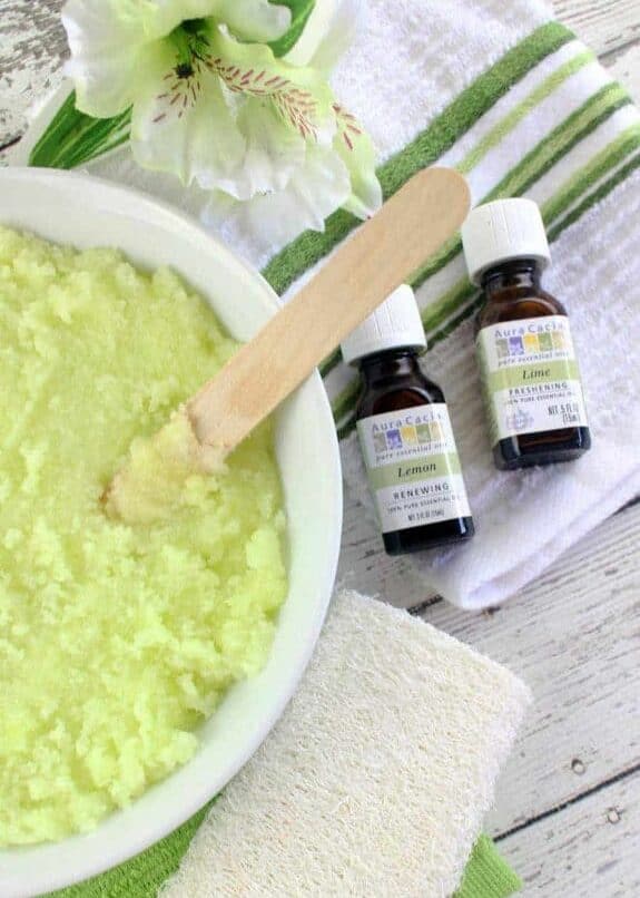 lemon lime sugar scrub