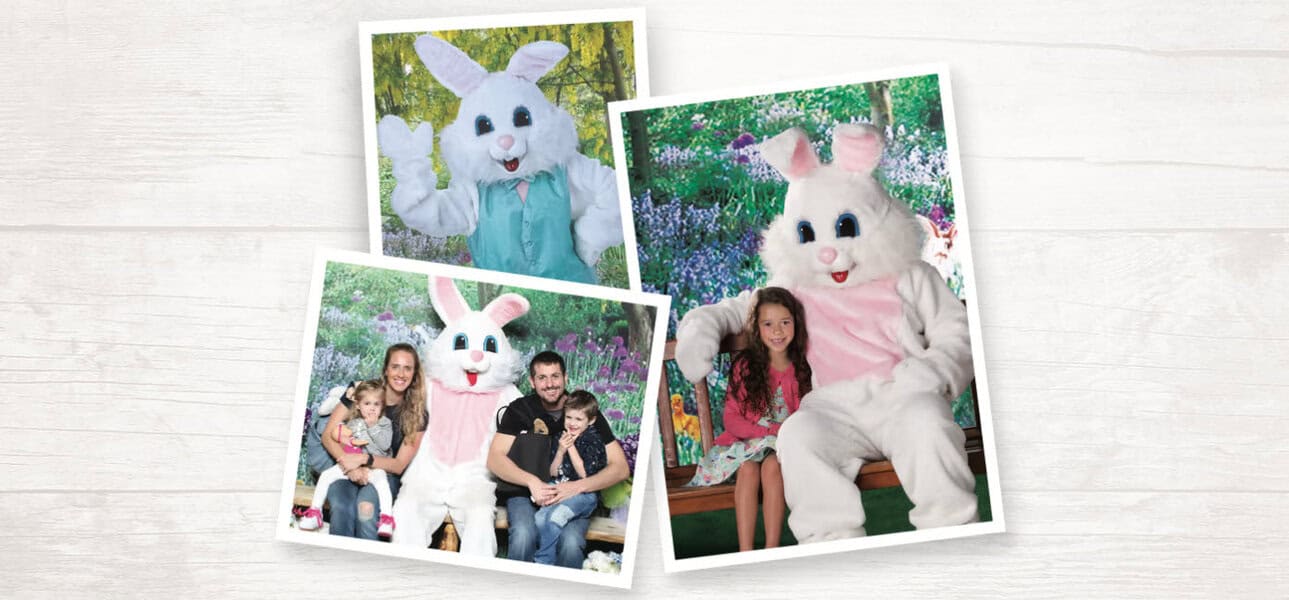 easter bunny pic at bass pro