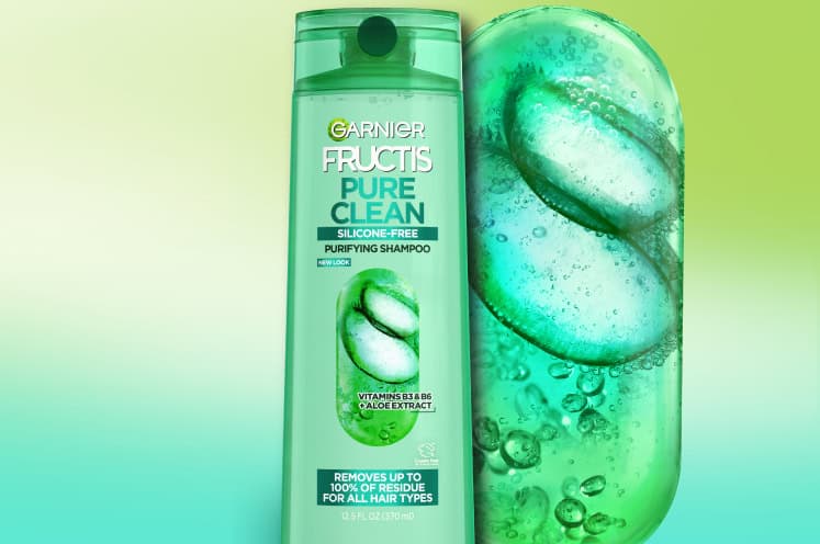 Garnier Pure Clean Shampoo with Aloe Extract