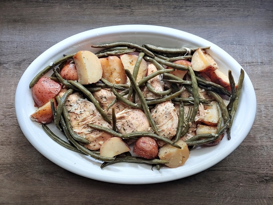 slow cooker lemon garlic chicken veggies