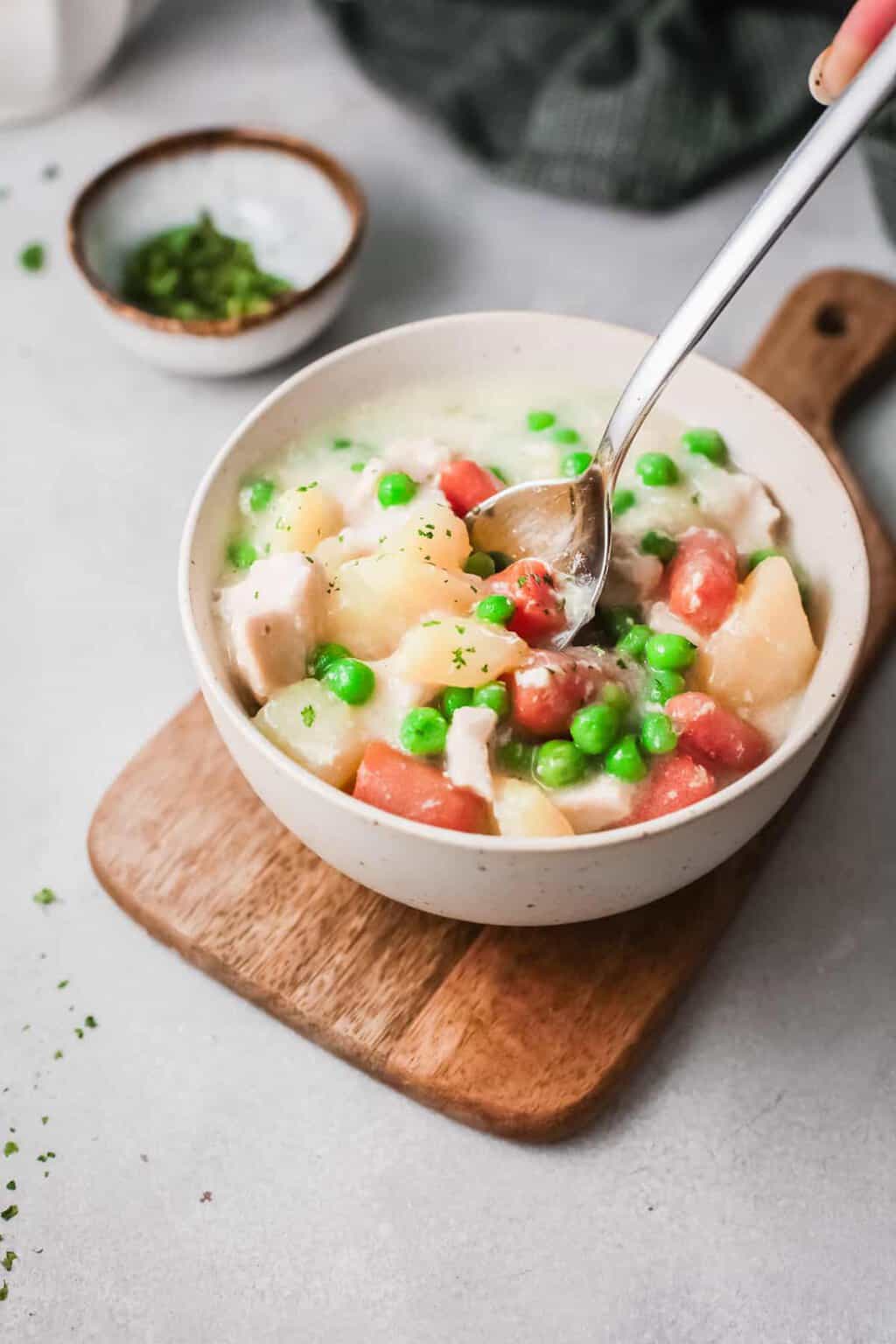 slow cooker chicken pot pie