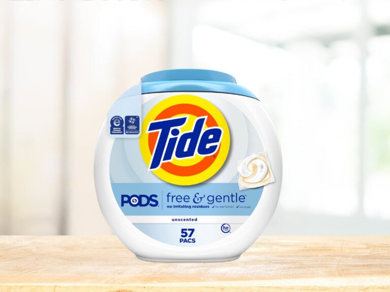 Tide Pods Free & Gentle, 57 packs detergent