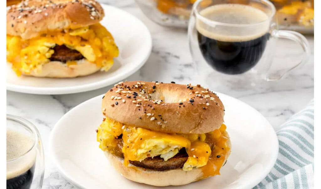 breakfast bagel sliders