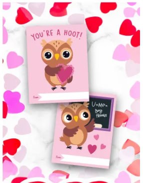 owl valentine cards pinterest image