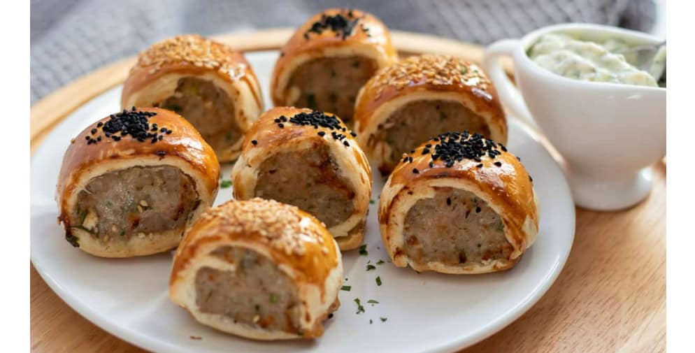 shortcrust pastry mini sausage rolls