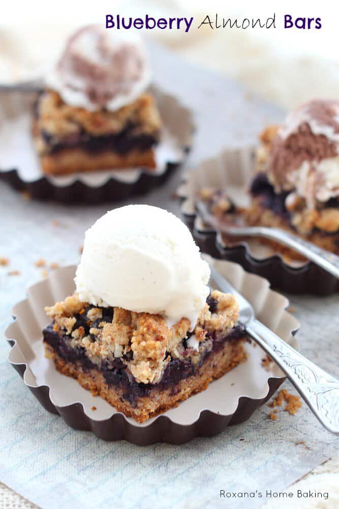 blueberry almond bars