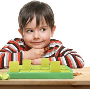 match up memory snack tray