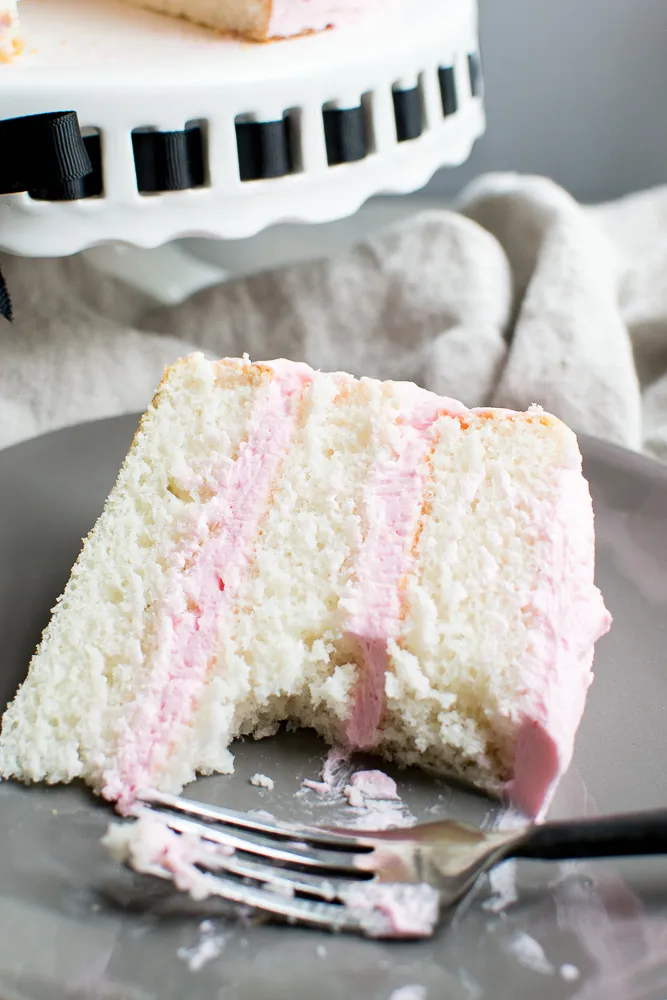 white almond cake