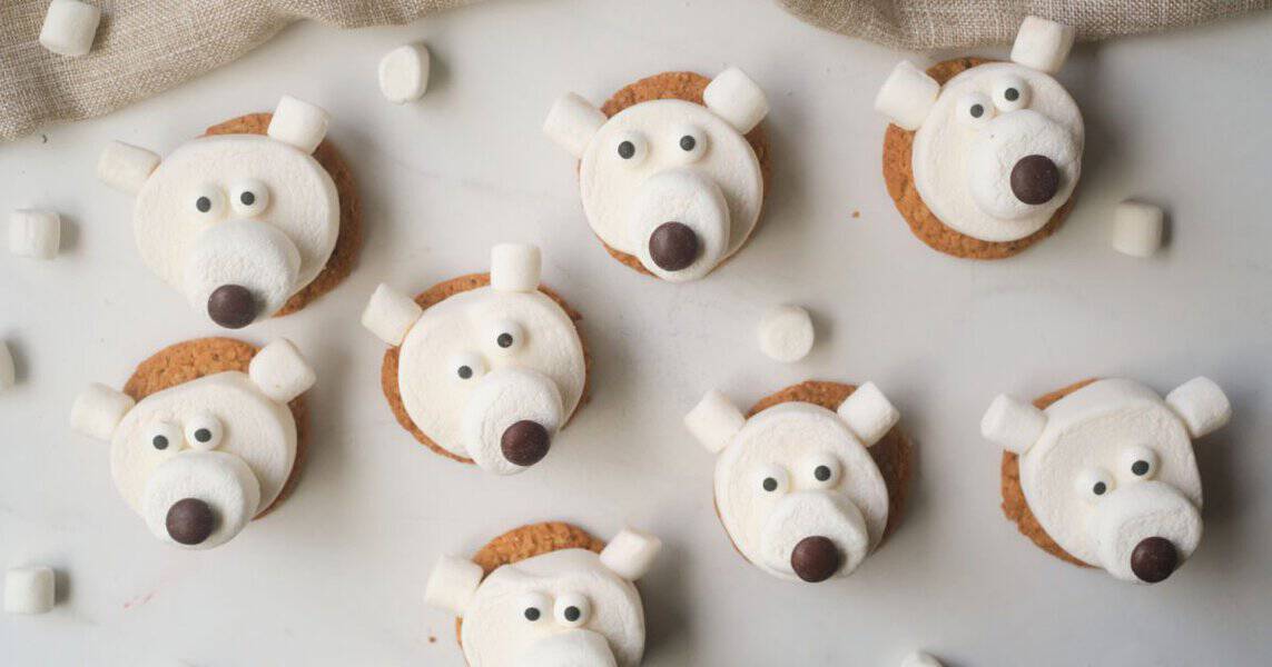 polar bear cookies