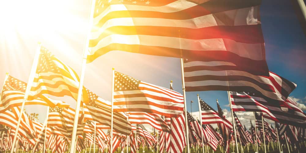 memorial day flags