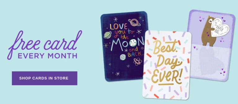 hallmark free card every month