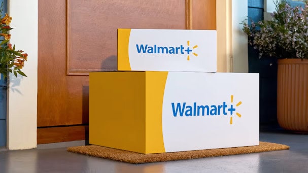 walmart plus boxes on porch