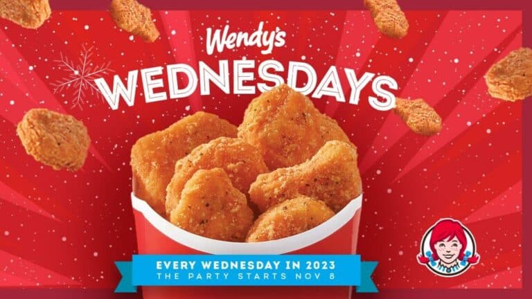 wendys free nuggets wed