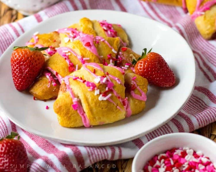 easy valentines day croissants