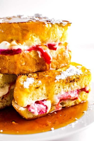 strawberry stuffed french toast