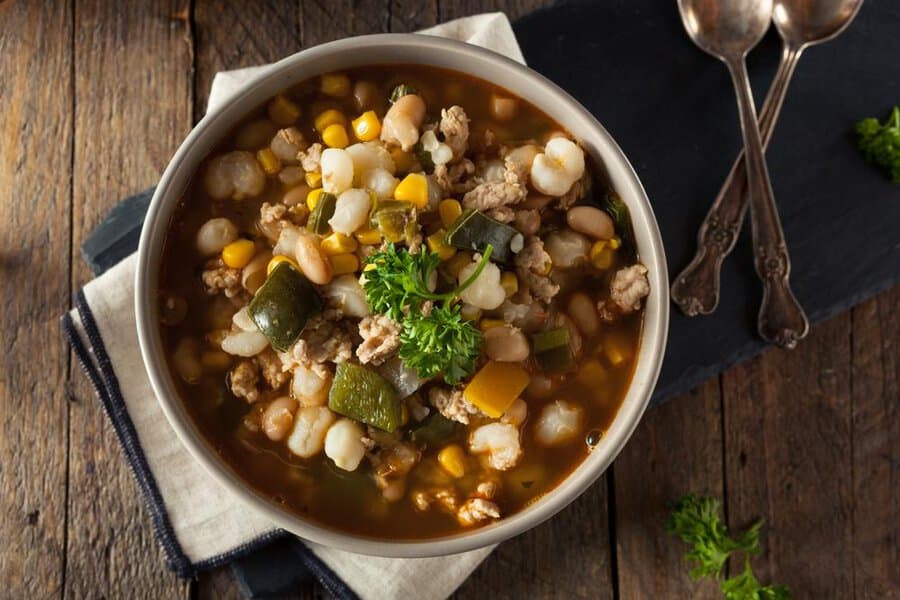 hot homemade white bean chicken chili