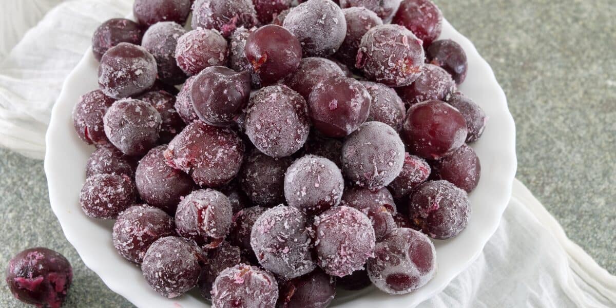 frozen grapes