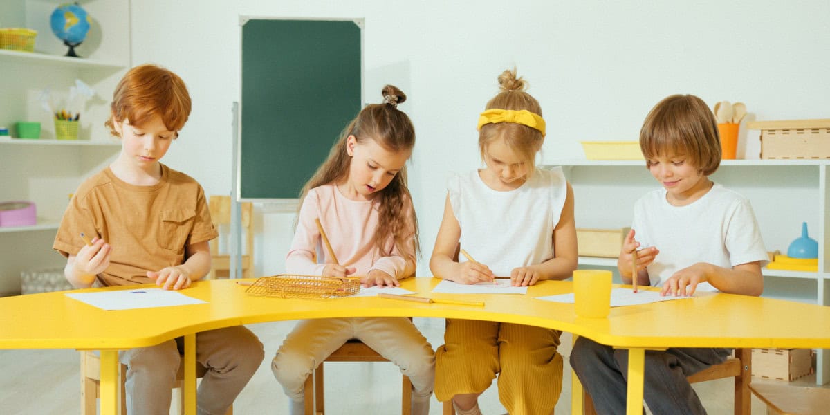 kids writing space