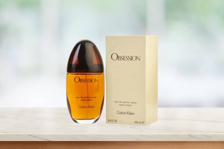 Calvin Klein Obsession perfume bottle and box